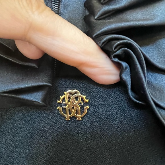 Roberto Cavalli Black Cocktail Dress B4/8 - Picture 4 of 12